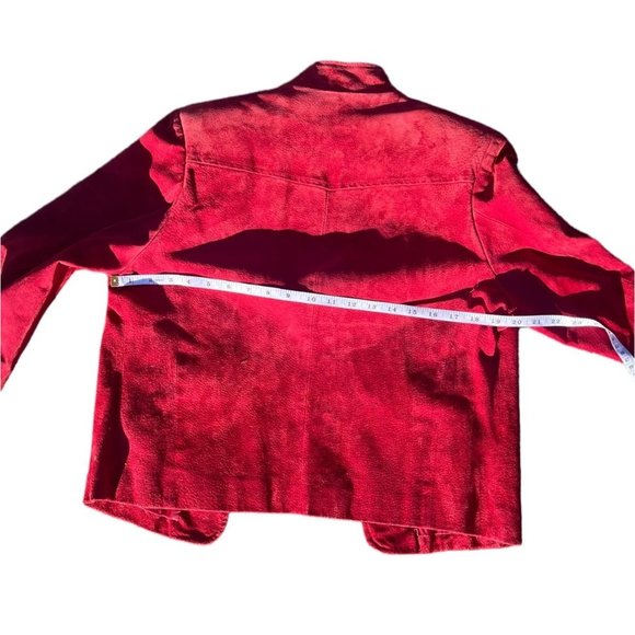 VTG Red Leather Jacket - Picture 5 of 7